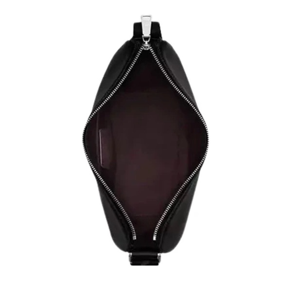 Auth COACH Black Calf Leather Pace Crossbody Purse NWT $378 - Picture 3 of 7